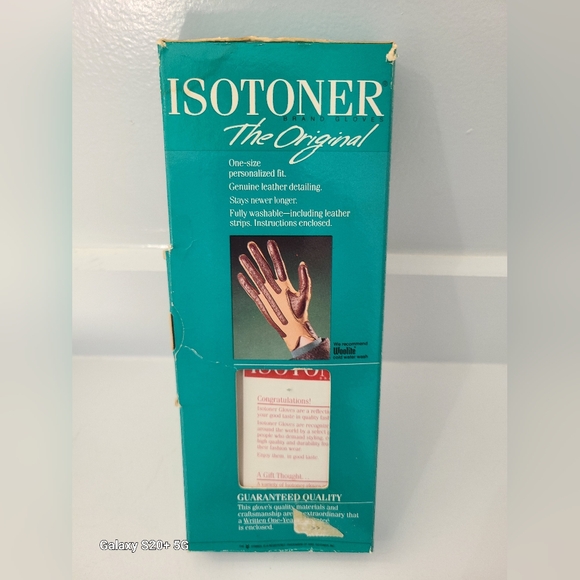 Vintage Aris Isotoner The Original GREY Women's One Size Driving Gloves - Picture 3 of 13